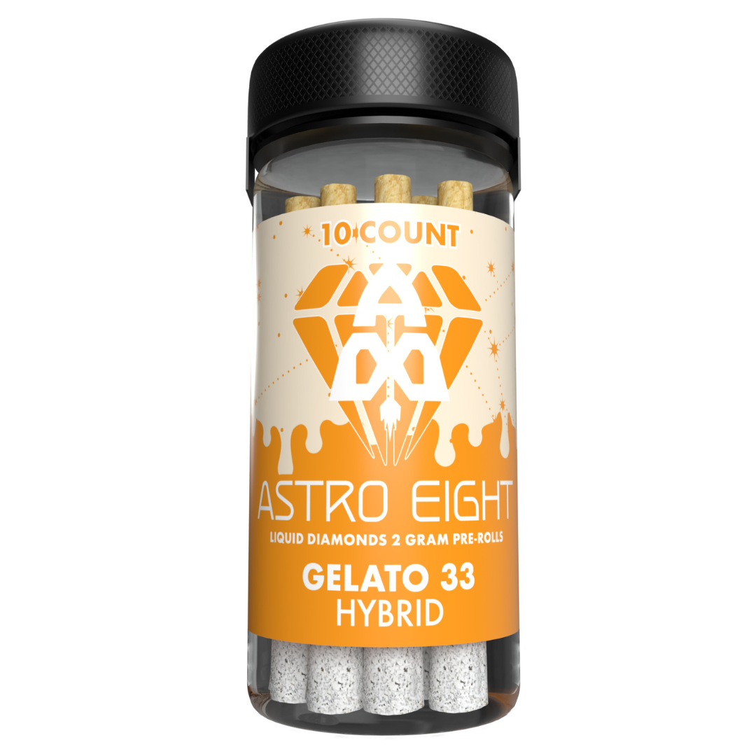 Astro 8 THC-A Liquid Diamonds Pre Rolls 2G | 10ct