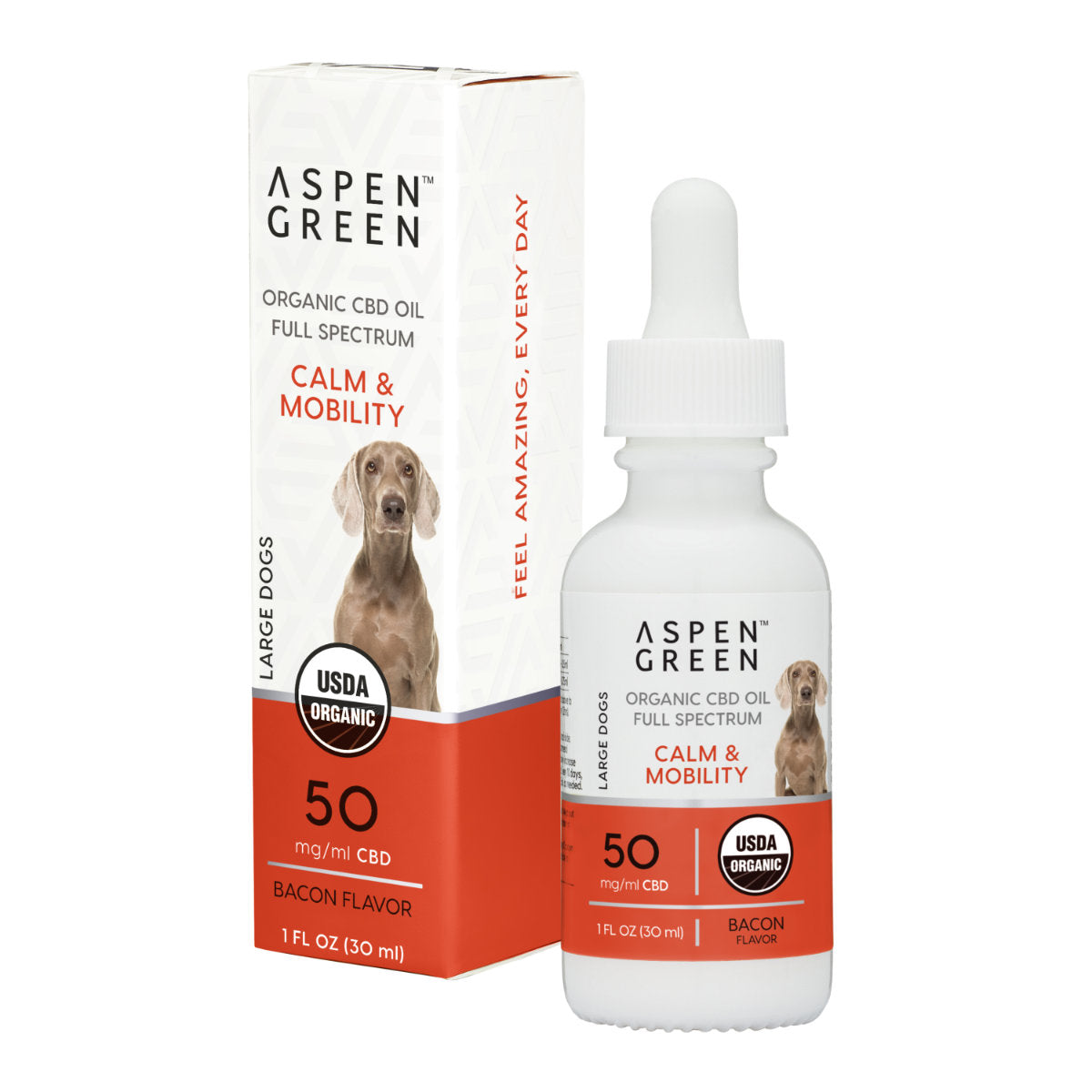 Aspen Green Large Dogs Organic Full Spectrum CBD Oil – Bacon