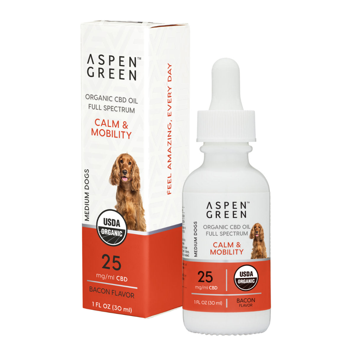 Aspen Green Medium Dogs Organic Full Spectrum CBD Oil – Bacon