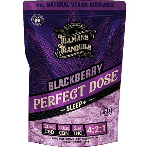 Tillmans Tranquils Blackberry CBD Sleep Gummies With THC Best Price