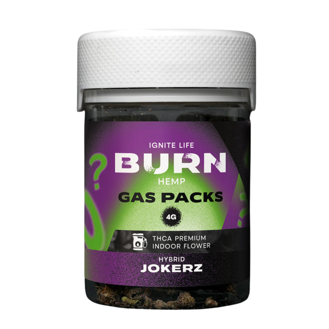 Burn Hemp THC-A Gas Packs Flower 4G Best Price