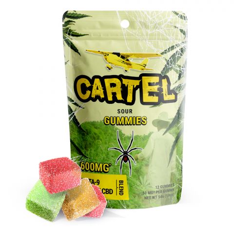 Pure Blanco Cartel Sour Gummies - Delta 9, CBD Isolate Blend Best Price