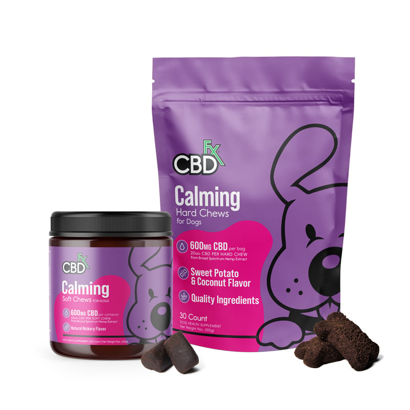 CBDfx CBD Dog Treats: Calming Chews 600mg