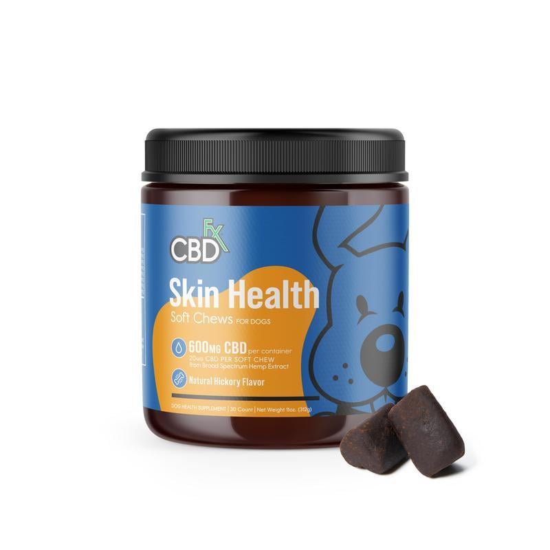 CBDfx CBD Dog Treats: Skin Health Chews