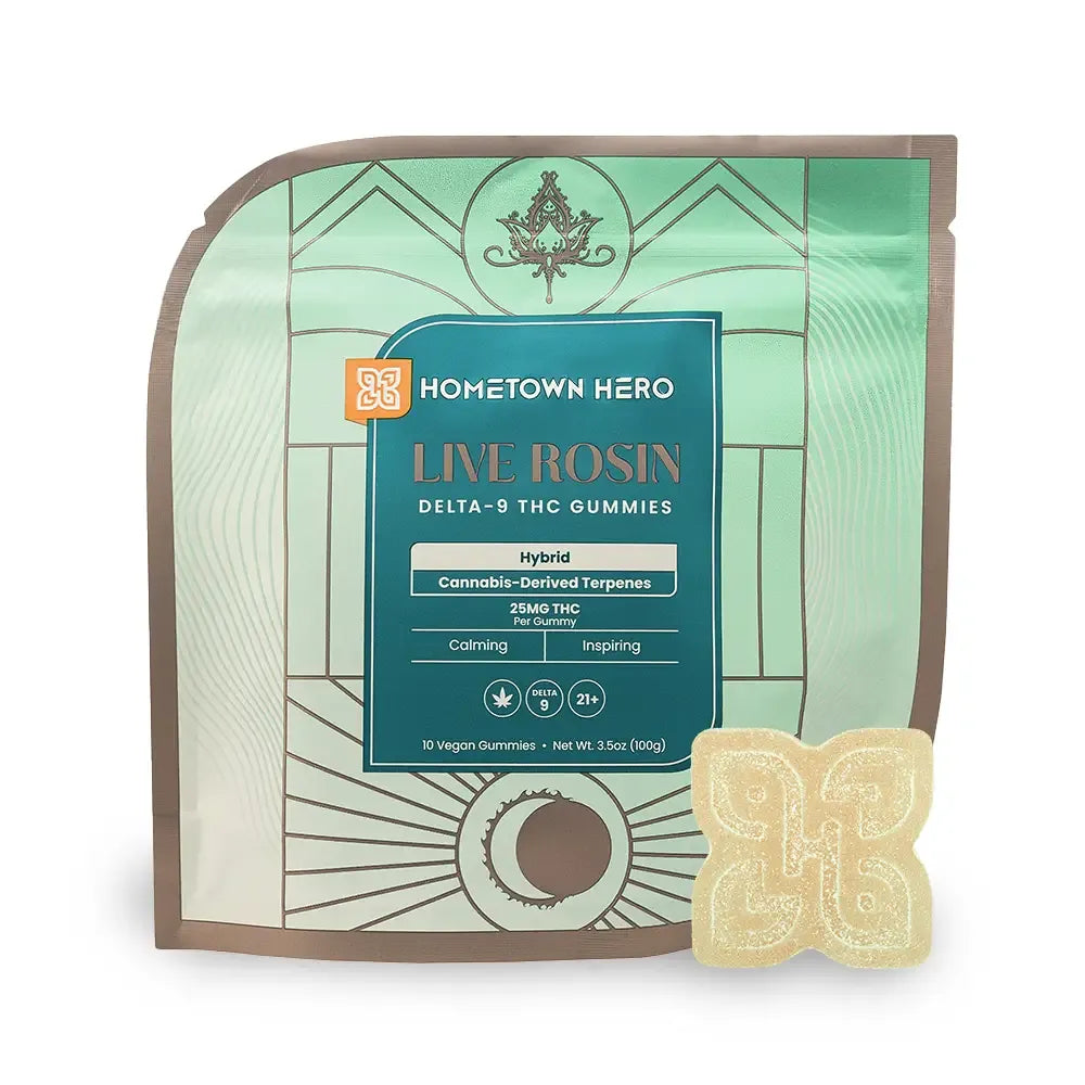 Hometown Hero Live Rosin Delta 9 THC Gummies - 250mg