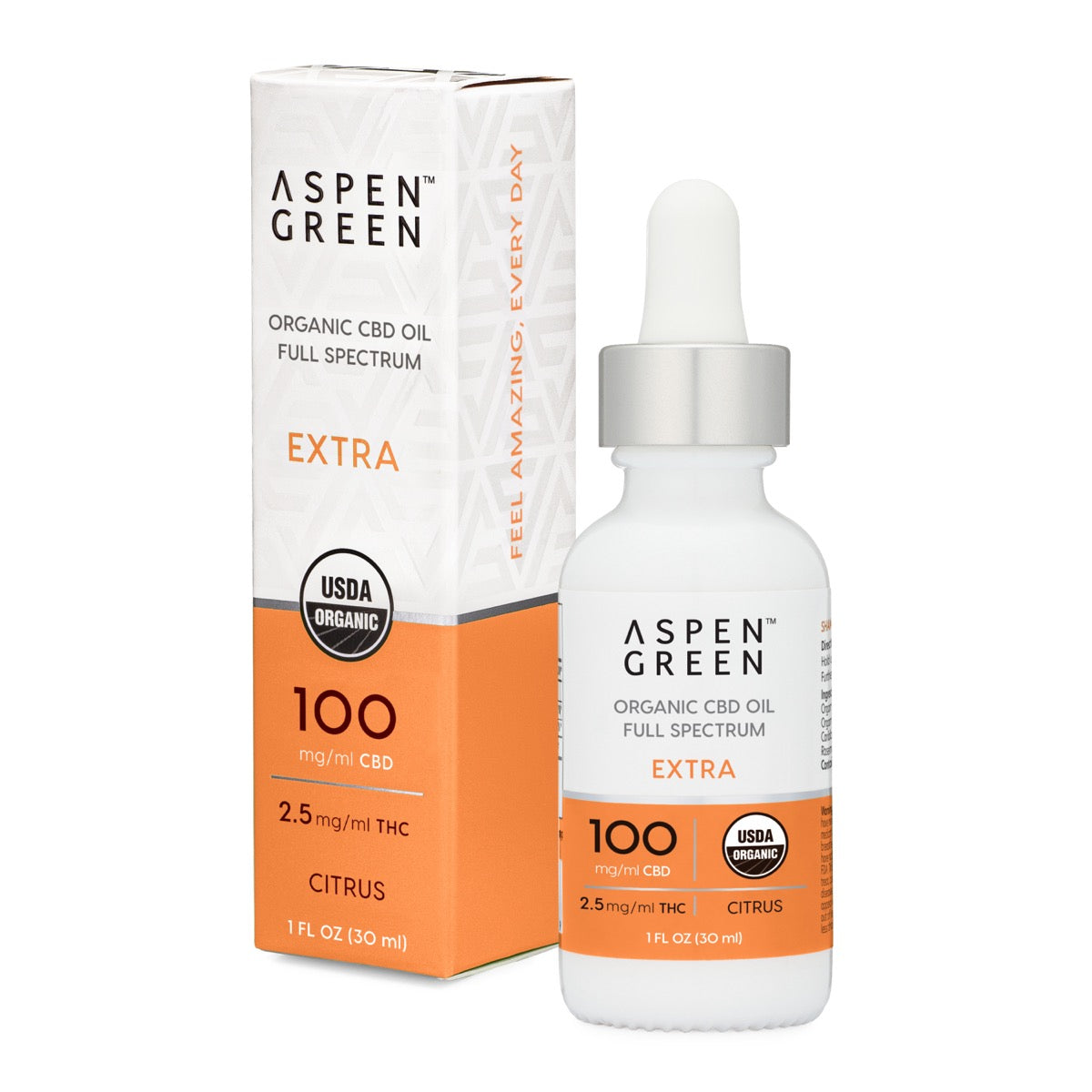 Aspen Green Extra Organic Full Spectrum CBD Oil – Citrus