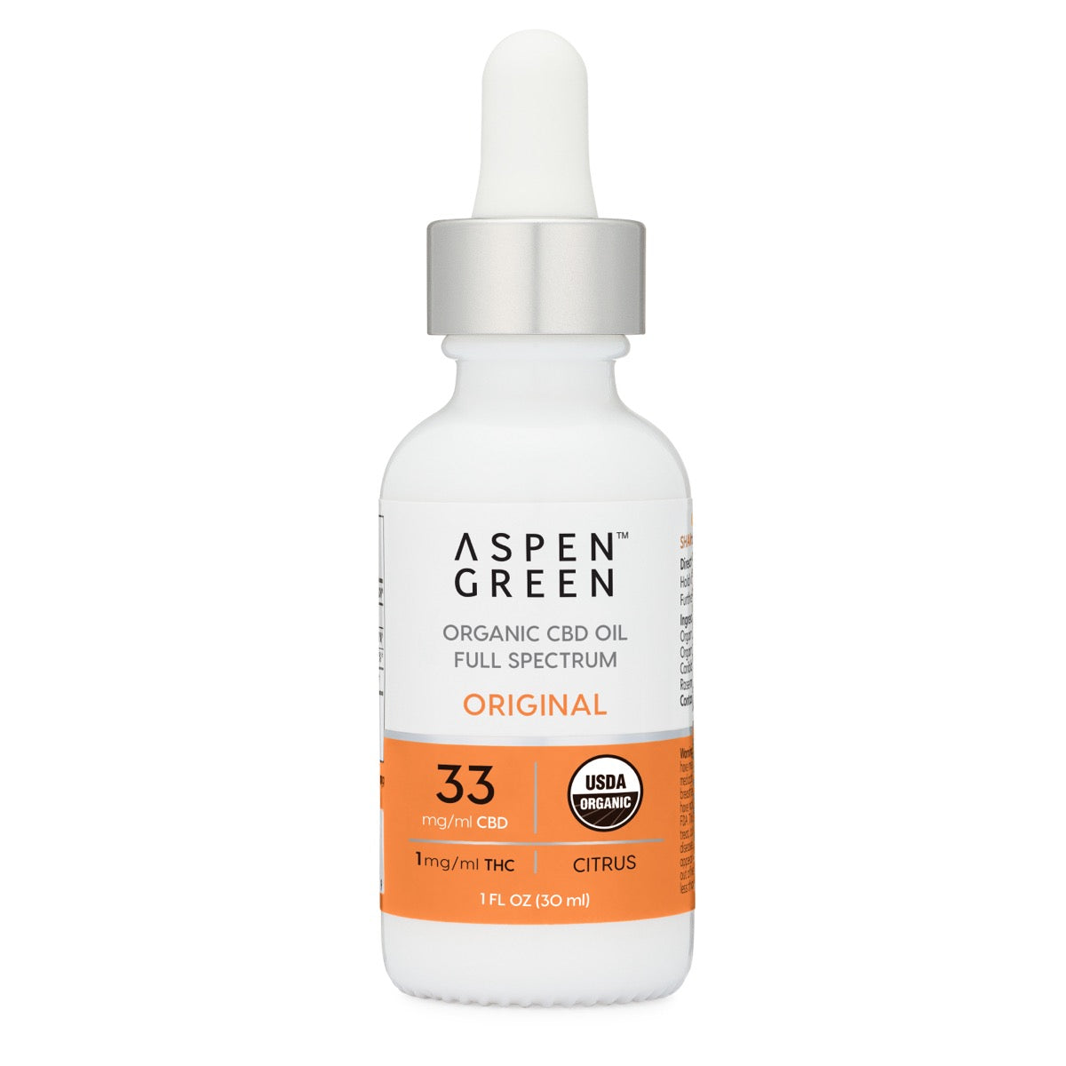 Aspen Green Original Organic Full Spectrum CBD Oil – Citrus