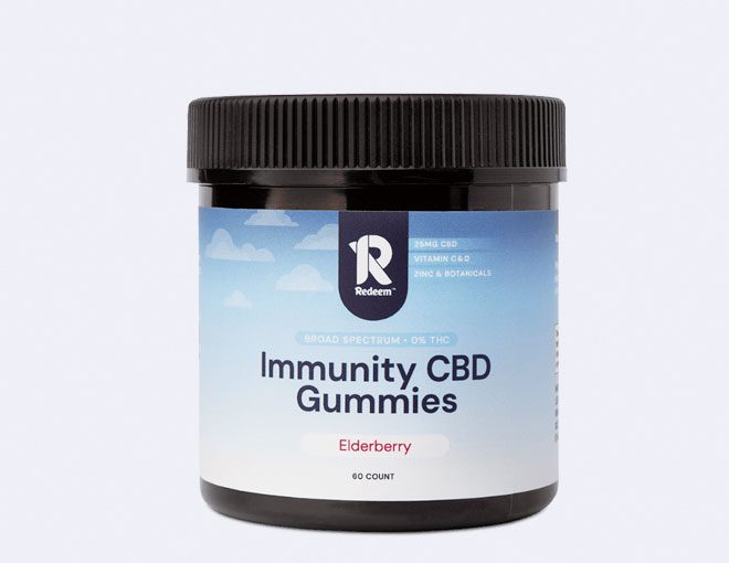 Broad Spectrum Immunity CBD Elderberry Gummies