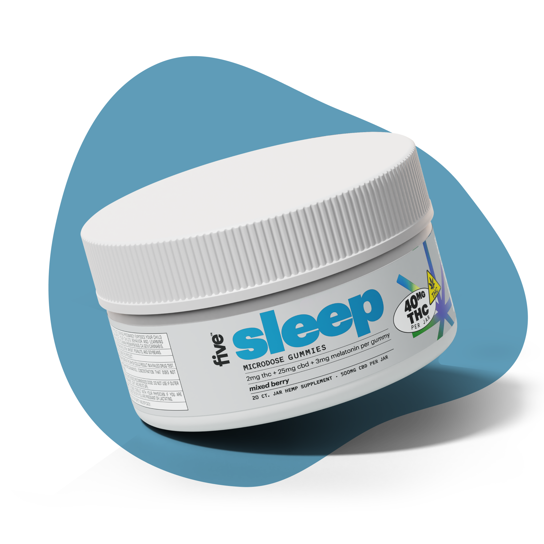 Five CBD sleep microdose thc + cbd gummies