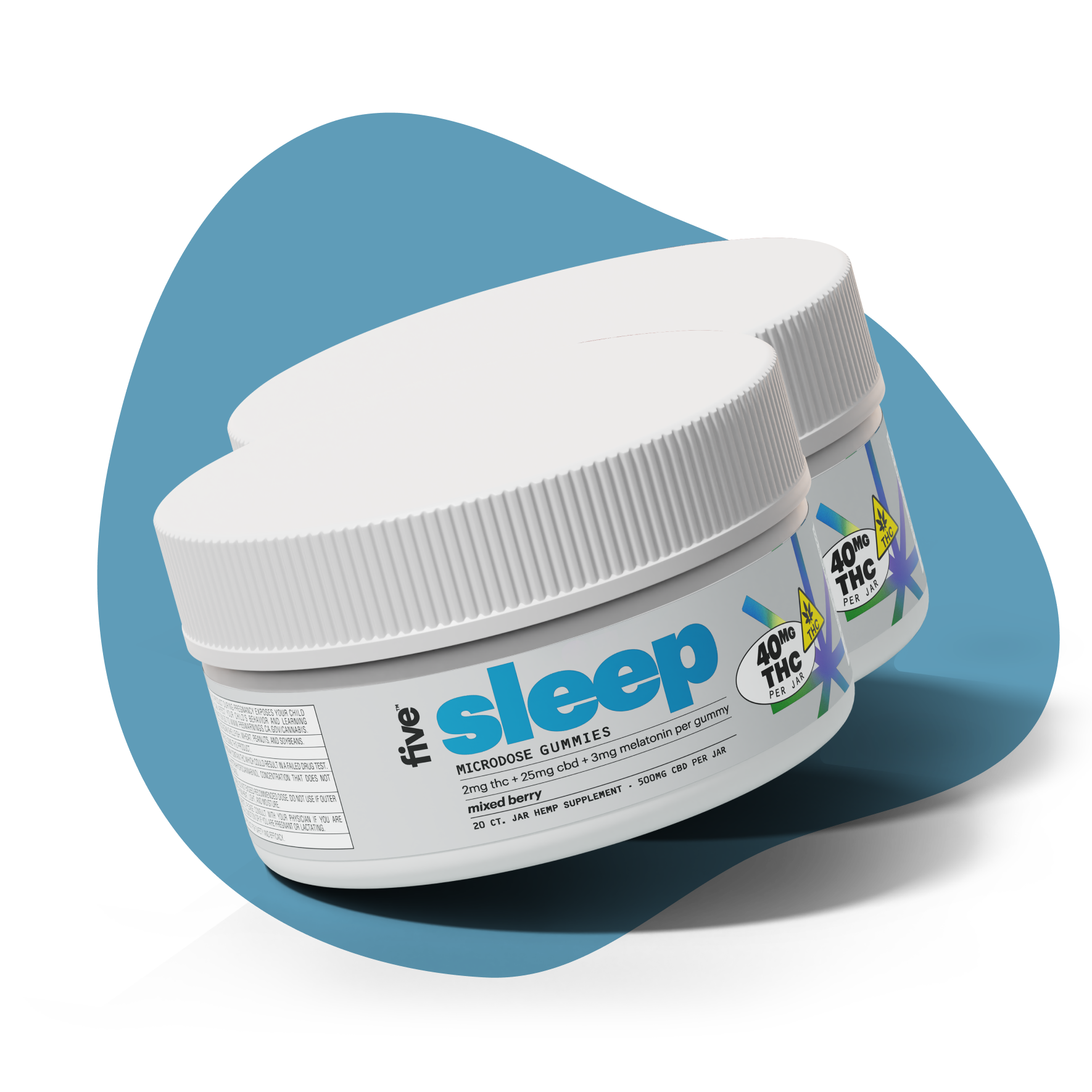 Five CBD sleep microdose thc + cbd gummies