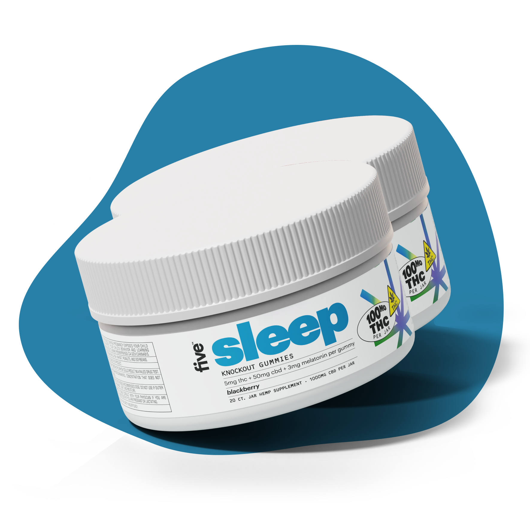 Five CBD knockout sleep thc + cbd gummies