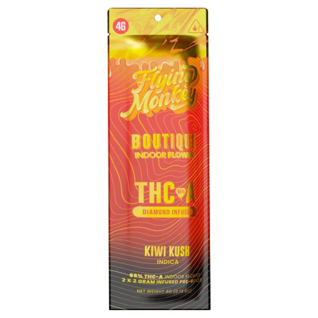 Flying Monkey Diamond Infused THC-A Boutique Pre Rolls 4G