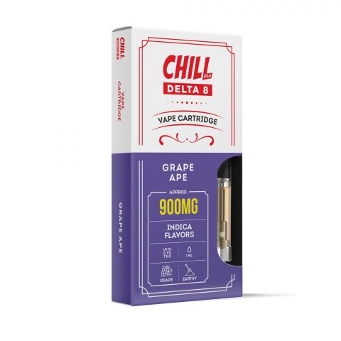 Grape Ape Cartridge - Delta 8 THC Chill Plus 900mg (1ml) Best Price