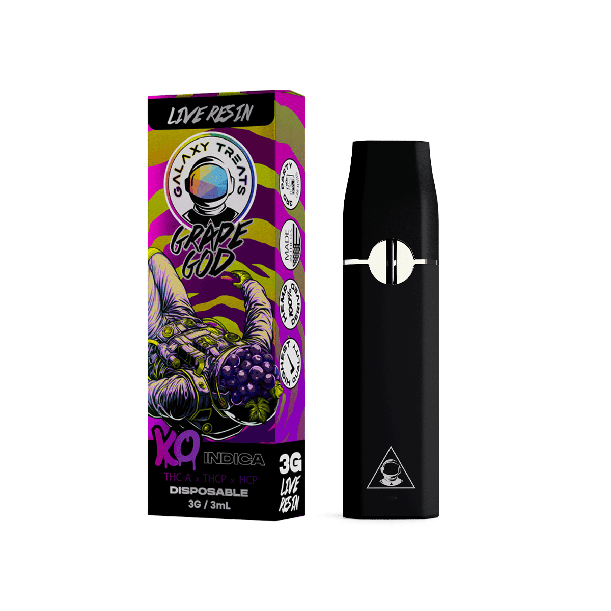 Galaxy Treats Grape GodLive Resin Disposables