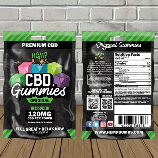 Hemp Bombs CBD Gummies 120mg