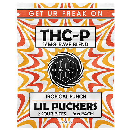 Hi On Nature 16mg THC-P Lil Puckers - 3 Pack (2 Sour Bites per Pack) Best Price