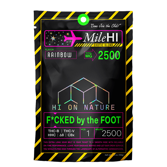 Hi On Nature 2500mg MILE HI F*CKED BY THE FOOT - RAINBOW Best Price