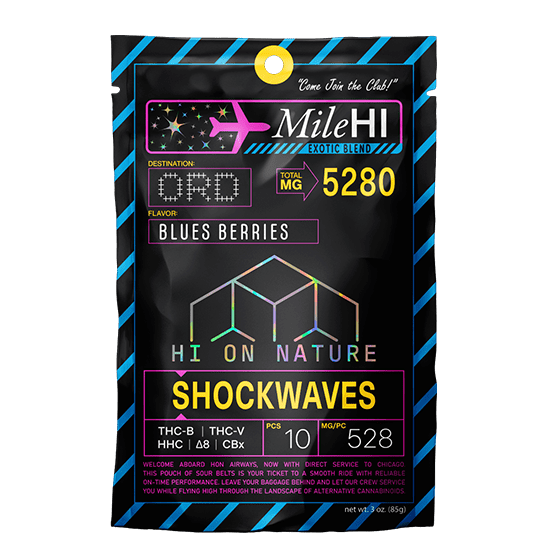 Hi On Nature5280mg MILE HI BLEND SHOCKWAVES - BLUES BERRIES Best Price