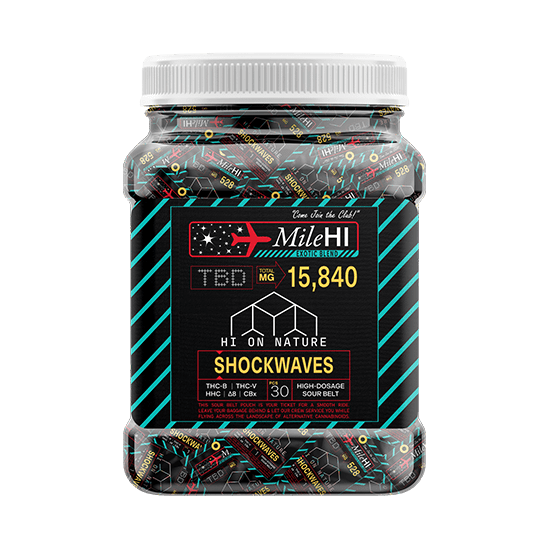 Hi On Nature 528mg Mile HI BLEND SHOCKWAVES - 30ct JAR Best Price