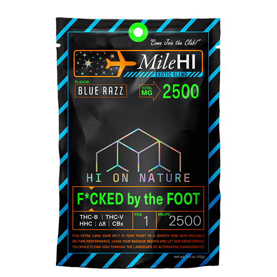 Hi On Nature2500mg MILE HI F*CKED BY THE FOOT - BLUE RAZZ Best Price