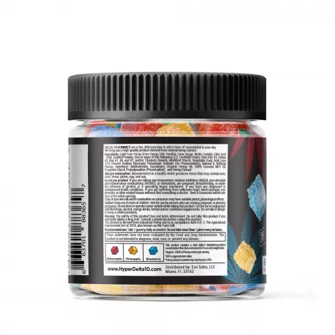 Hyper Delta 10 Gummies - Tropical - 1250X Best Sales Price - Gummies