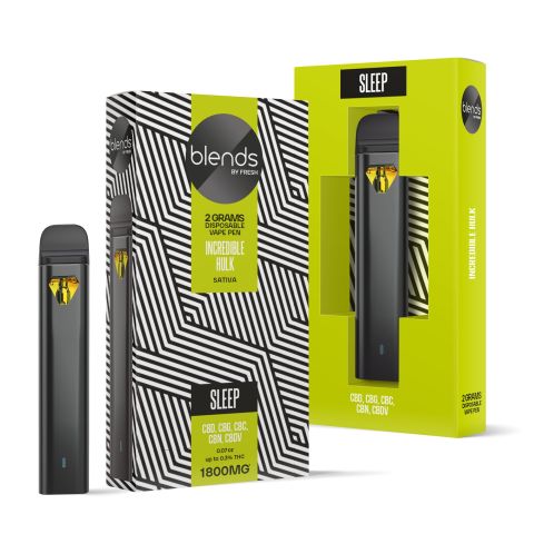 Incredible Hulk Vape Pen - CBD, CBG - Disposable - Blends - 1800MG Best Sales Price - Vape Pens