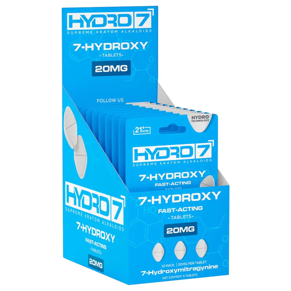 Hydro 7 - 7-Hydroxy Kratom Pills - 20MG/5CT Best Price