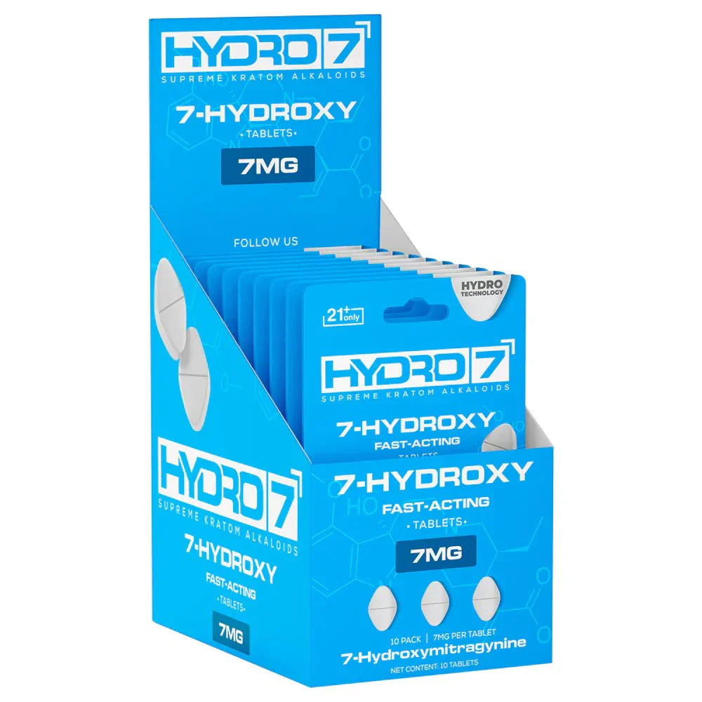 Hydro 7 - 7 Hydroxy Kratom Tablets - 7MG/10CT Best Price