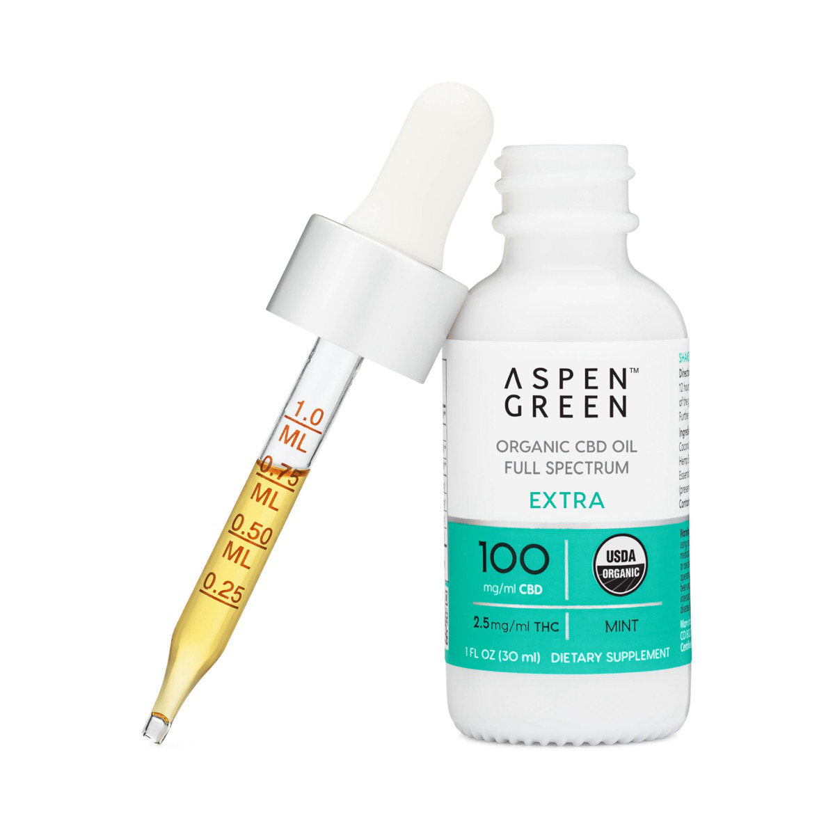 Aspen Green Extra Organic Full Spectrum CBD Oil – Mint