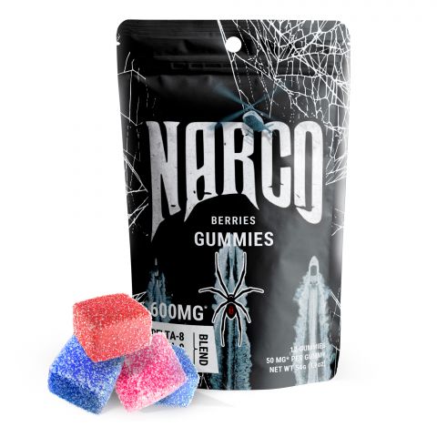 Narco Berries Gummies - Delta 9, Delta 8, Delta 10 Blend - 600MG - Pure Blanco Best Sales Price - Gummies