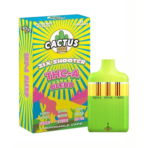 Cactus Labs Six Shooter THC-A Blend Disposable Vape 6G Best Price