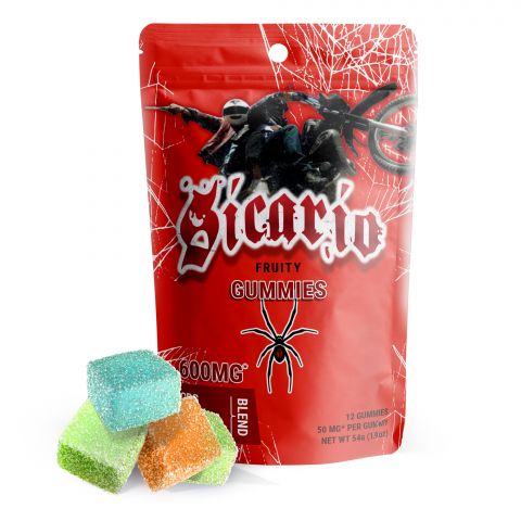 Sicario Fruity Gummies - CBG, THCV, Delta 9 Blend - 600MG - Pure Blanco Best Price