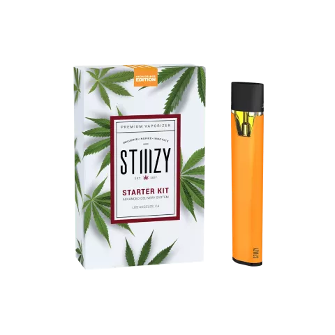 STIIIZY Premium Vaporizer Starter Kit - Neon Orange Edition Best Price