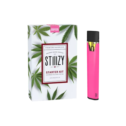 STIIIZY Premium Vaporizer Starter Kit - Neon Pink Edition Best Price