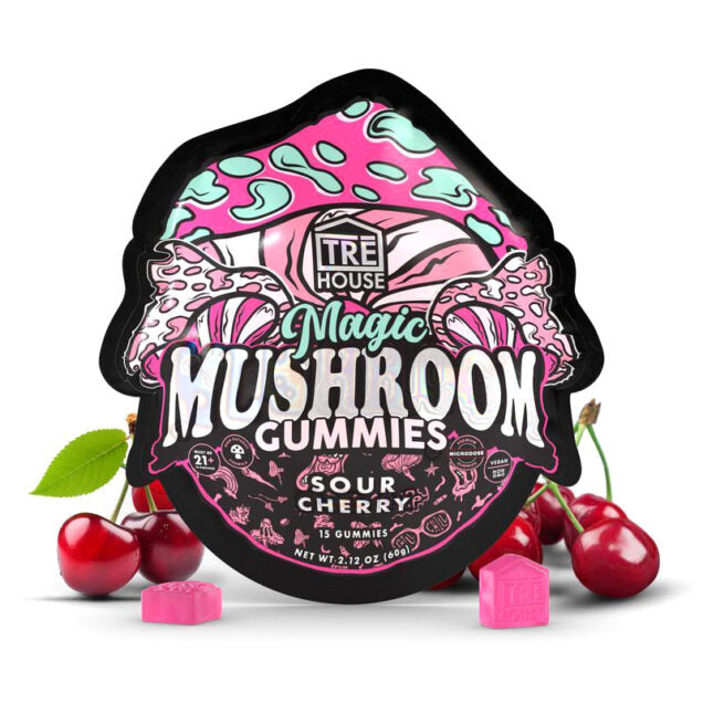 Tre House Sour Cherry Magic Mushroom Gummies