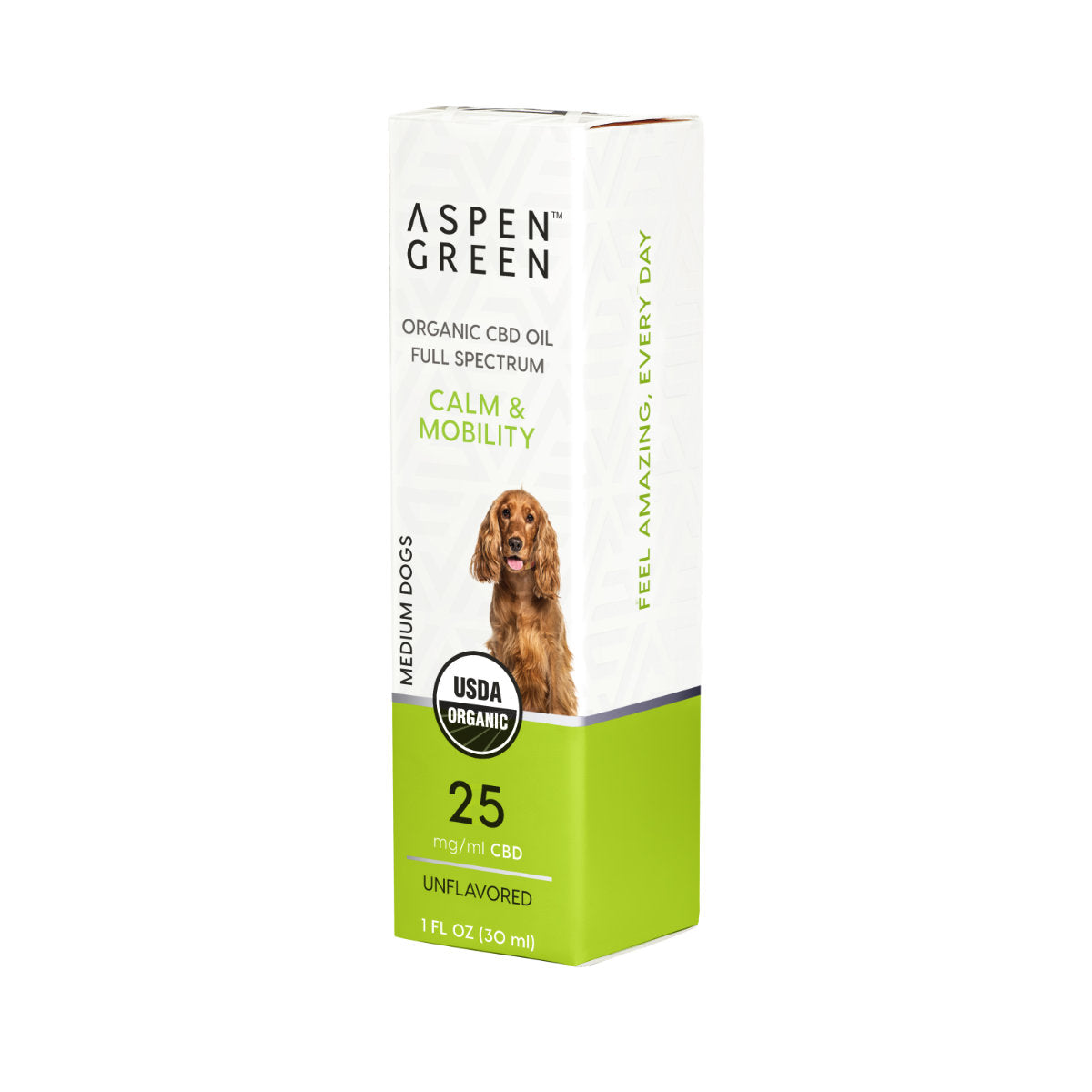 Aspen Green Medium Dogs Organic Full Spectrum CBD Oil – Unflavored