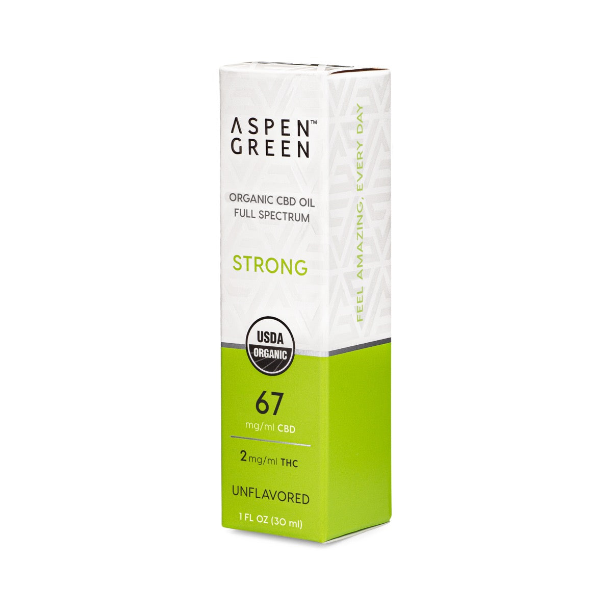 Aspen Green Strong Organic Full Spectrum CBD Oil – Unflavored