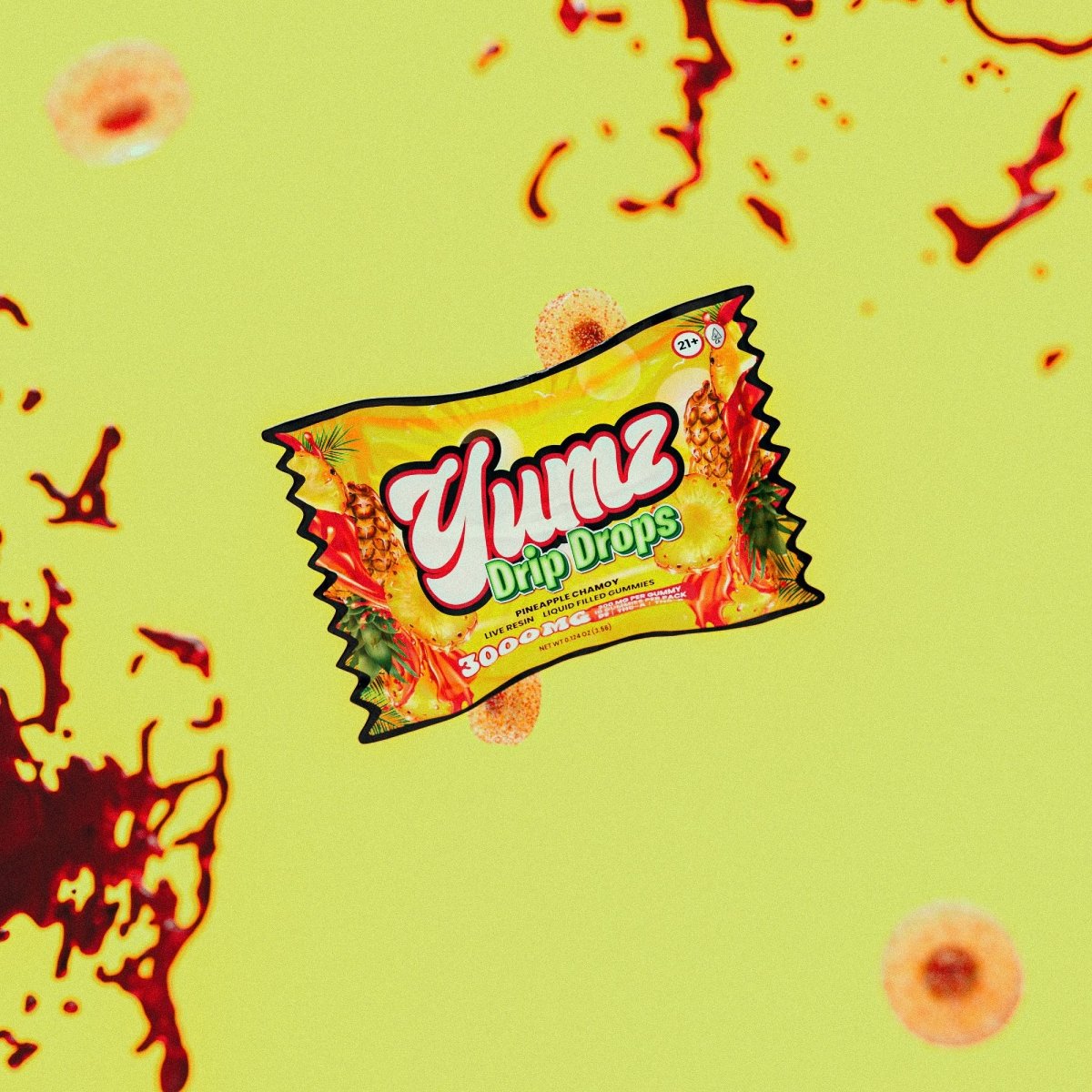 YUMZ DRIP DROPS ( LIQUID FILLED THC GUMMIES ) 3000mg Best Price