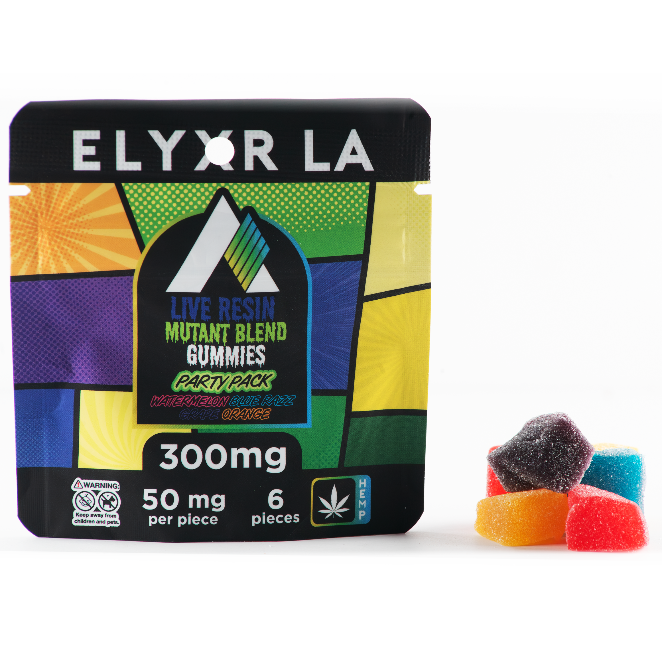 Elyxr Mutant Blend Gummies (THC-H, THC-B, & THC-P) 300mg 6 Pack Best Price