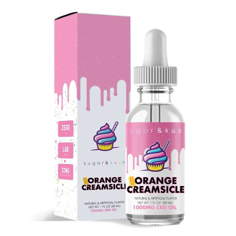 Sugar and Kush CBD Oil Tincture - Orange Creamsicle - 3000mg Best Price