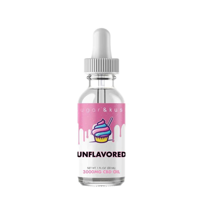 Sugar and Kush CBD Oil Tincture - Unflavored - 3000mg Best Price