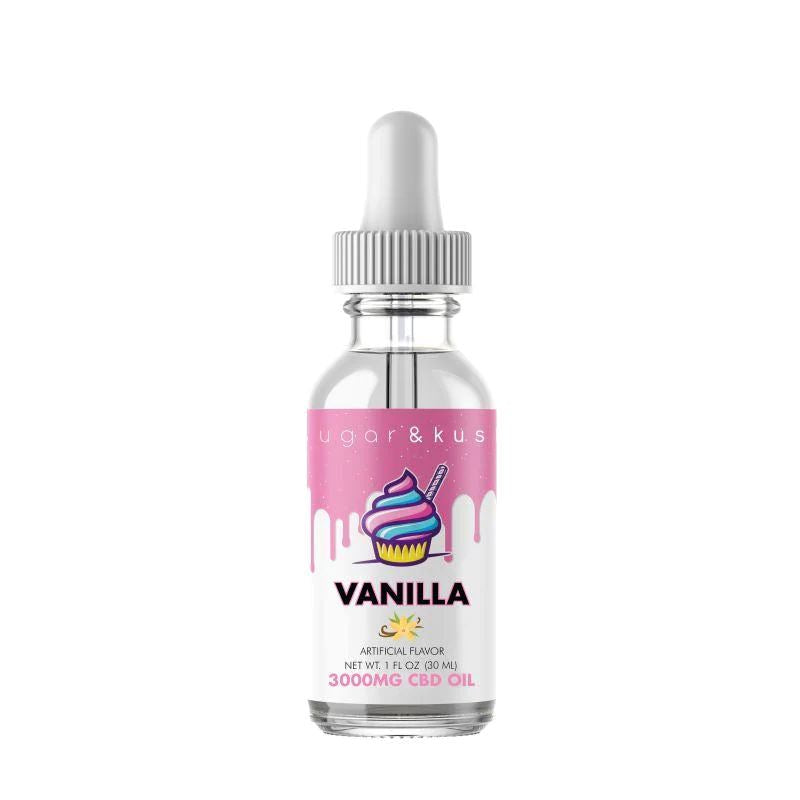 Sugar and Kush CBD Oil Tincture - Vanilla - 3000mg Best Price