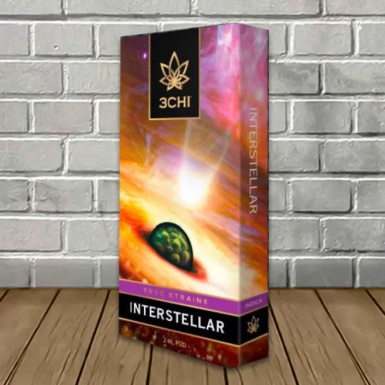 3Chi True Strains Cannabis 2ml Pod–Interstellar (Indica) Best Price