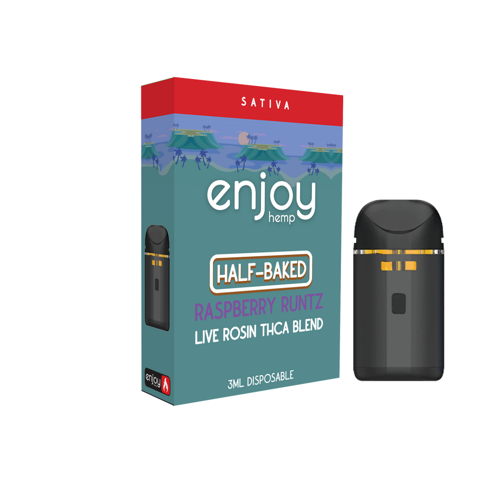 Enjoy Hemp 3ml THCA Blend Disposable for Half-Baked - Raspberry Runtz (Sativa) Best Price