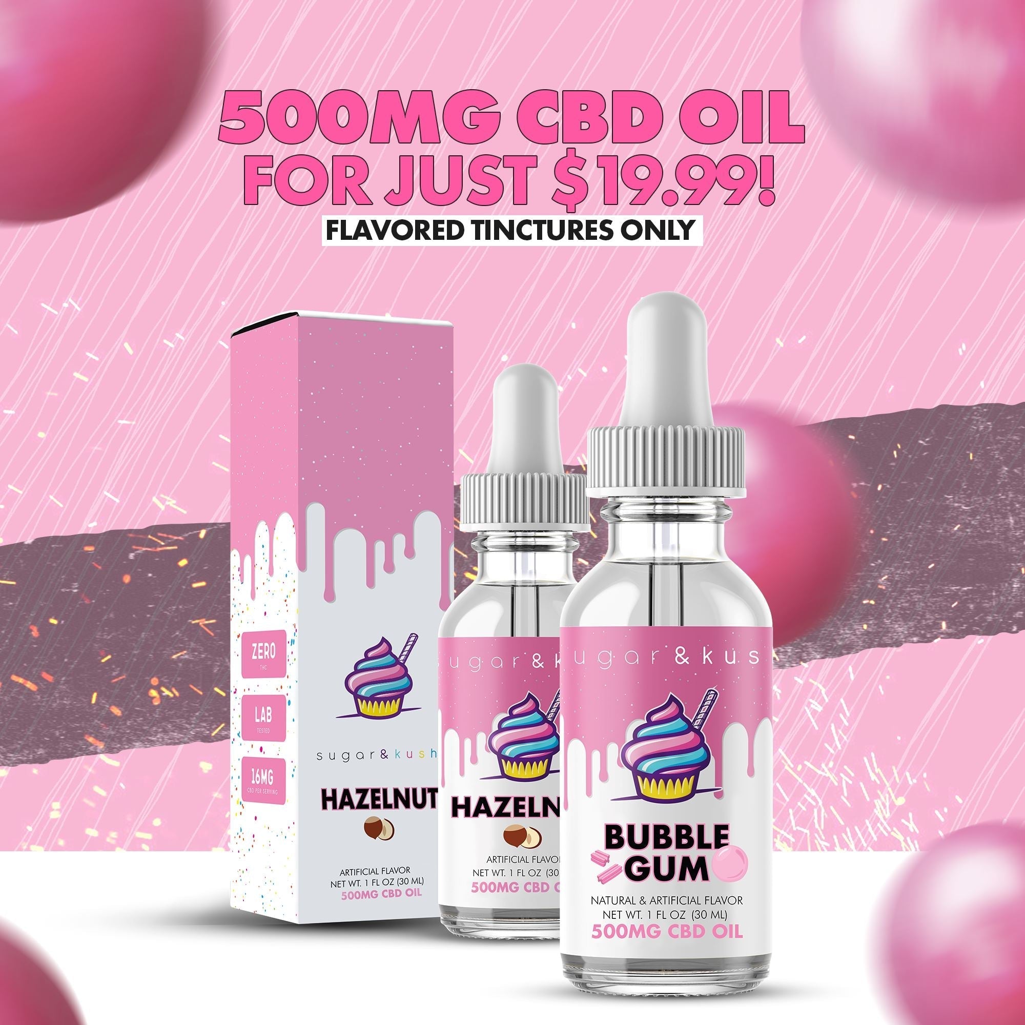 Sugar and Kush 500mg CBD Oil Tincture (Promo) Best Price