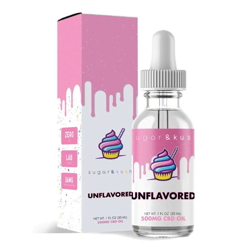 Sugar and Kush CBD Oil Tincture - Unflavored - 3000mg Best Price