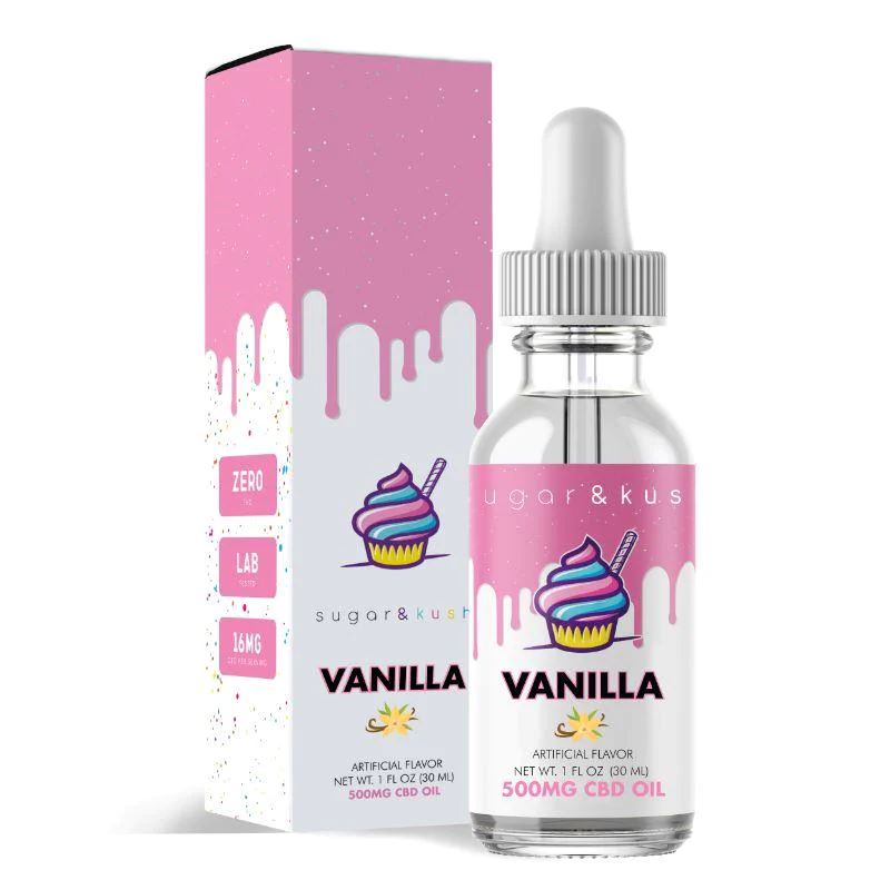 Sugar and Kush CBD Oil Tincture - Vanilla - 3000mg Best Price