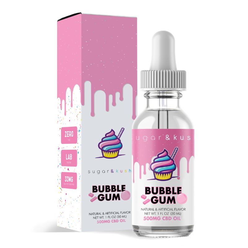 Sugar and Kush Bubble Gum CBD Oil Drop Best Price