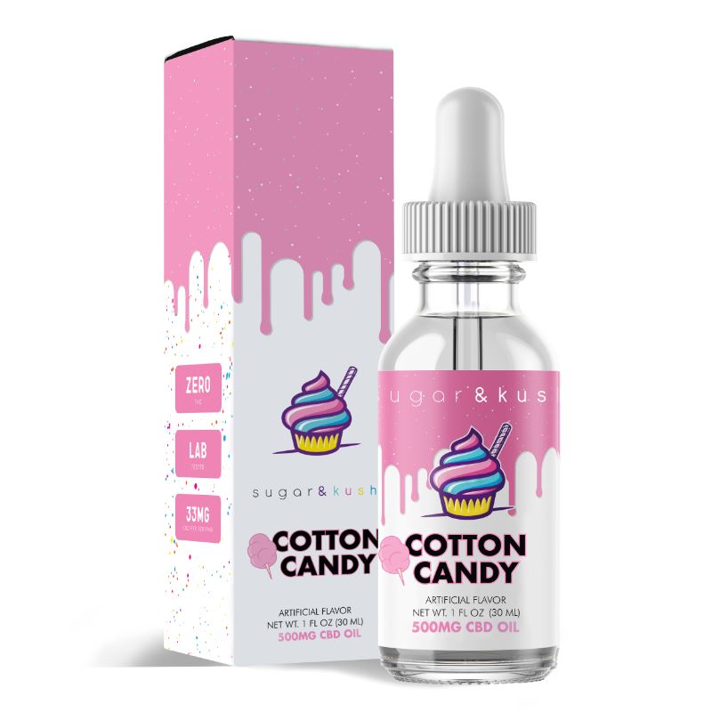 Sugar and Kush Cotton Candy CBD Oil Drops Best Price