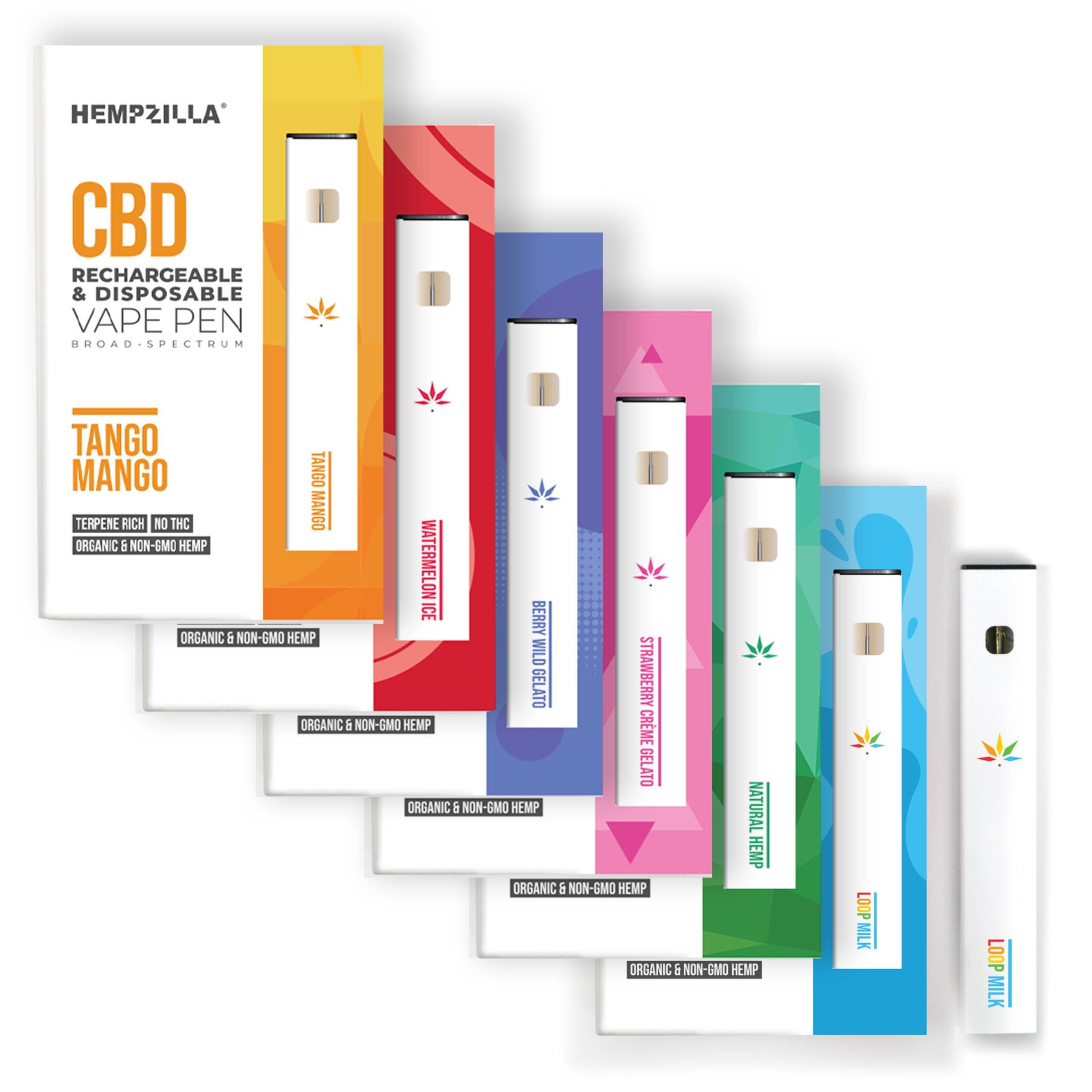 Hempzilla CBD Rechargeable and Disposable VAPE PEN Best Price